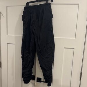 Vintage Nike Black Nylon Windbreaker Pants, Size Medium